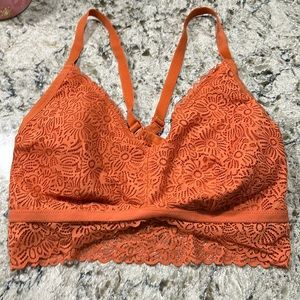 Orange unlined bralette